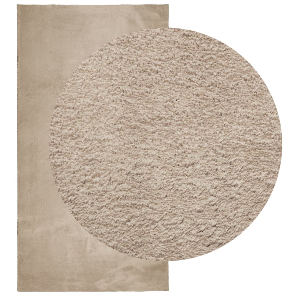 vidaXL Rug HUARTE Short Pile Soft and Washable Sand 80x150 cm