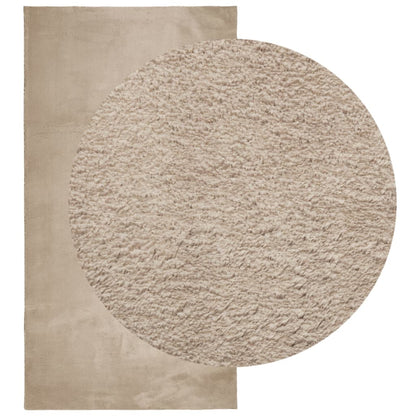 vidaXL Rug HUARTE Short Pile Soft and Washable Sand 80x150 cm