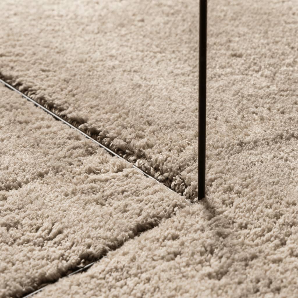 vidaXL Rug HUARTE Short Pile Soft and Washable Sand 80x150 cm