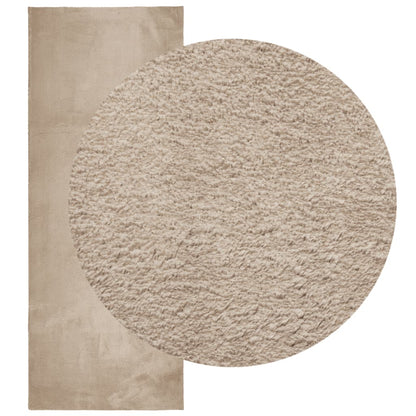 vidaXL Rug HUARTE Short Pile Soft and Washable Sand 80x200 cm