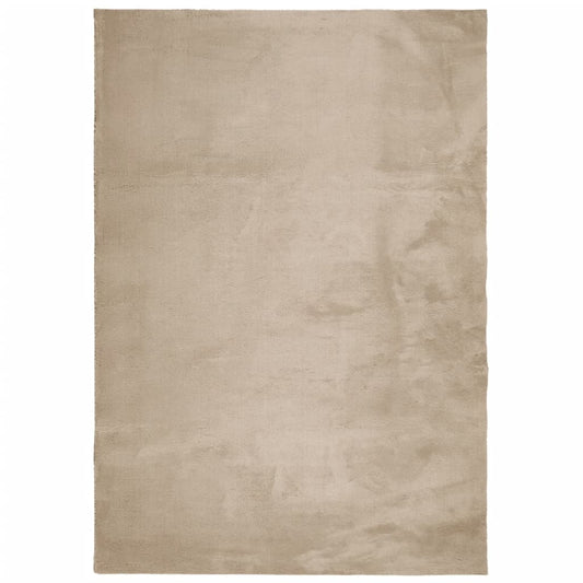 vidaXL Rug HUARTE Short Pile Soft and Washable Sand 140x200 cm