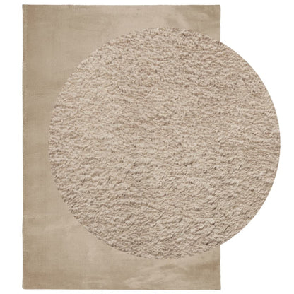 vidaXL Rug HUARTE Short Pile Soft and Washable Sand 160x230 cm