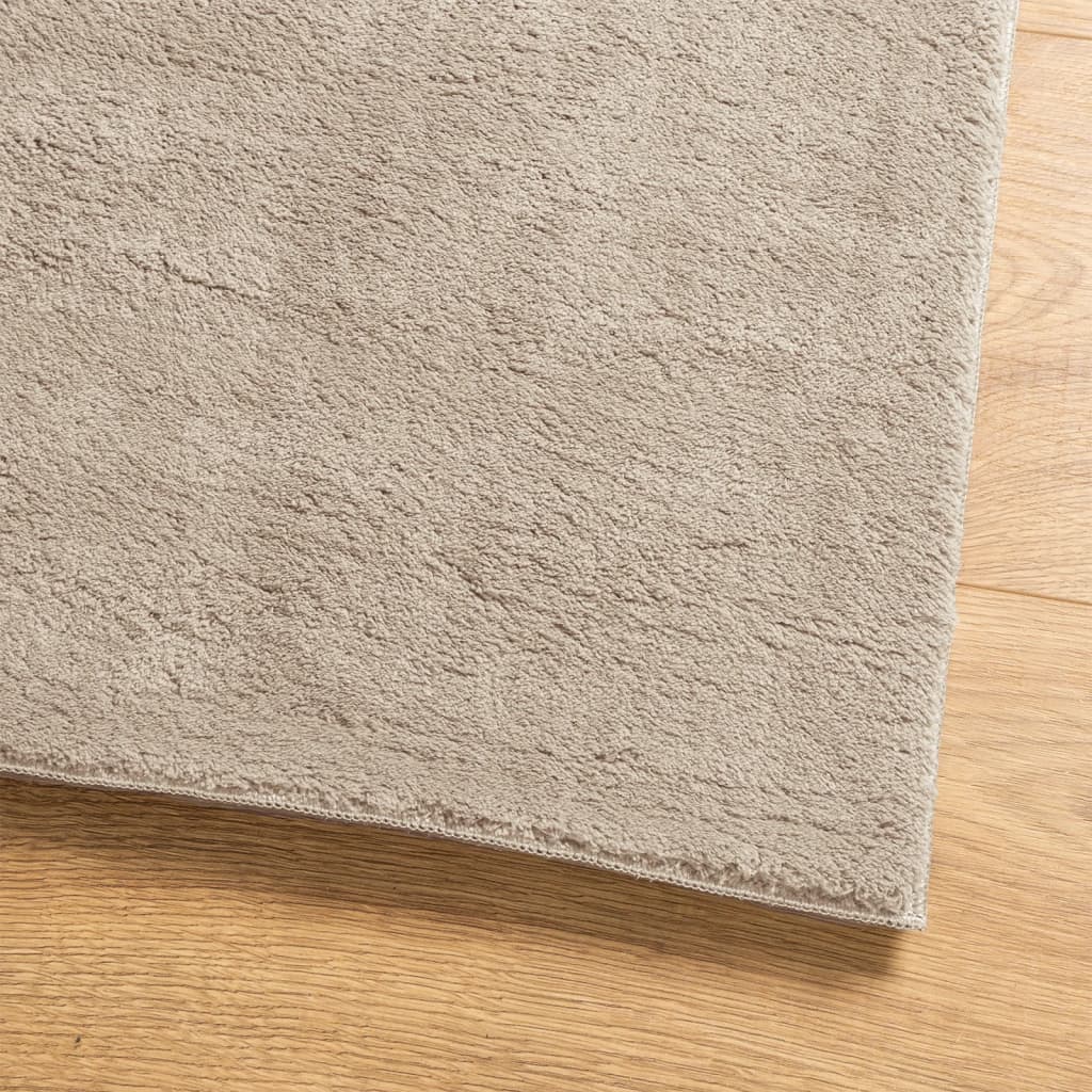 vidaXL Rug HUARTE Short Pile Soft and Washable Sand 160x230 cm