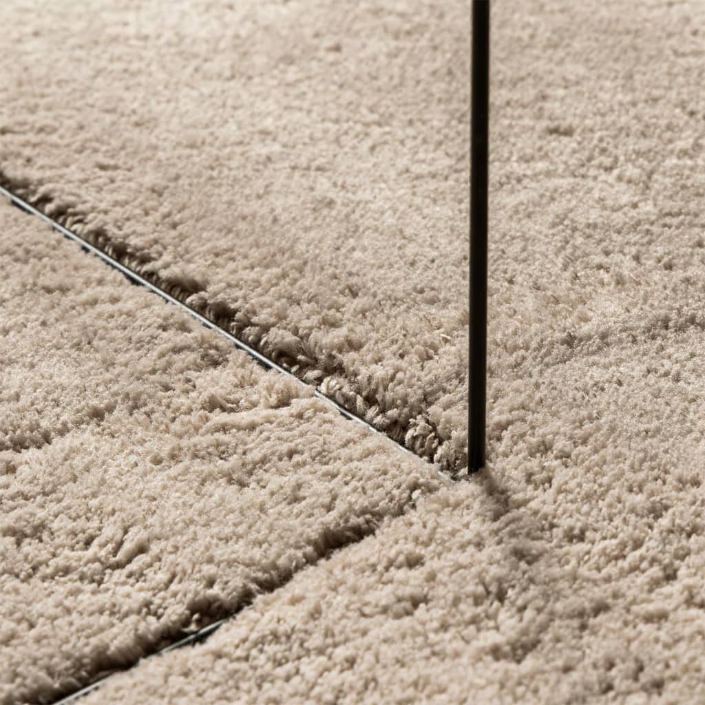 vidaXL Rug HUARTE Short Pile Soft and Washable Sand 160x230 cm