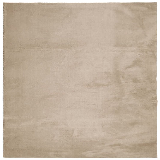 vidaXL Rug HUARTE Short Pile Soft and Washable Sand 200x200 cm