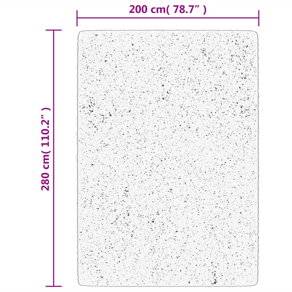 vidaXL Rug HUARTE Short Pile Soft and Washable Sand 200x280 cm