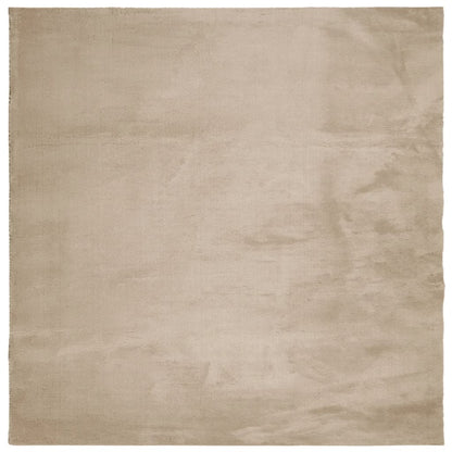vidaXL Rug HUARTE Short Pile Soft and Washable Sand 240x240 cm
