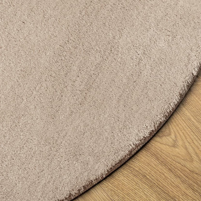 vidaXL Rug HUARTE Short Pile Soft and Washable Sand Ø 100 cm