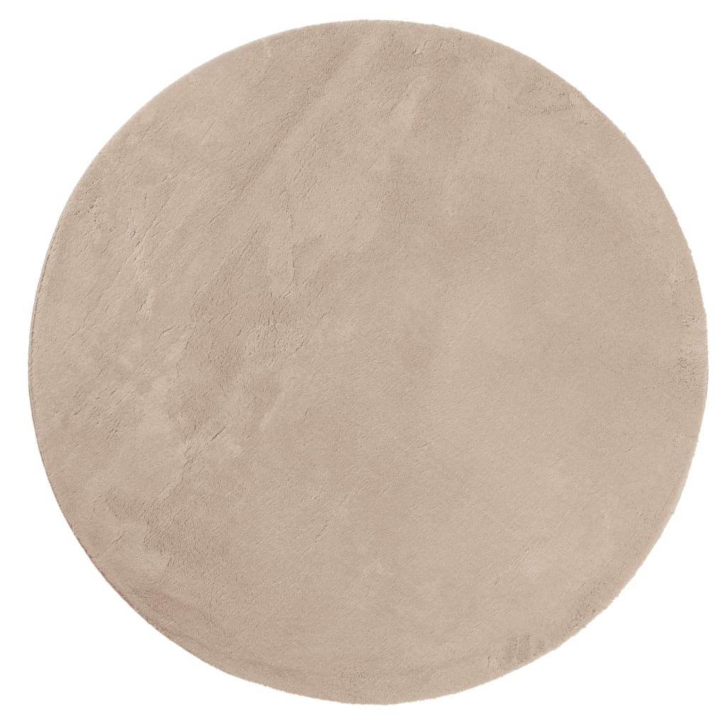 vidaXL Rug HUARTE Short Pile Soft and Washable Sand Ø 160 cm