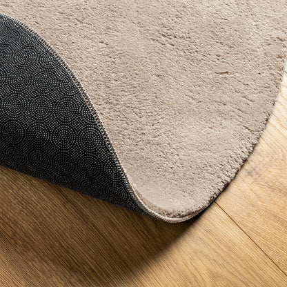 vidaXL Rug HUARTE Short Pile Soft and Washable Sand Ø 160 cm