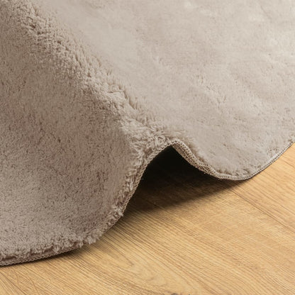 vidaXL Rug HUARTE Short Pile Soft and Washable Sand Ø 160 cm