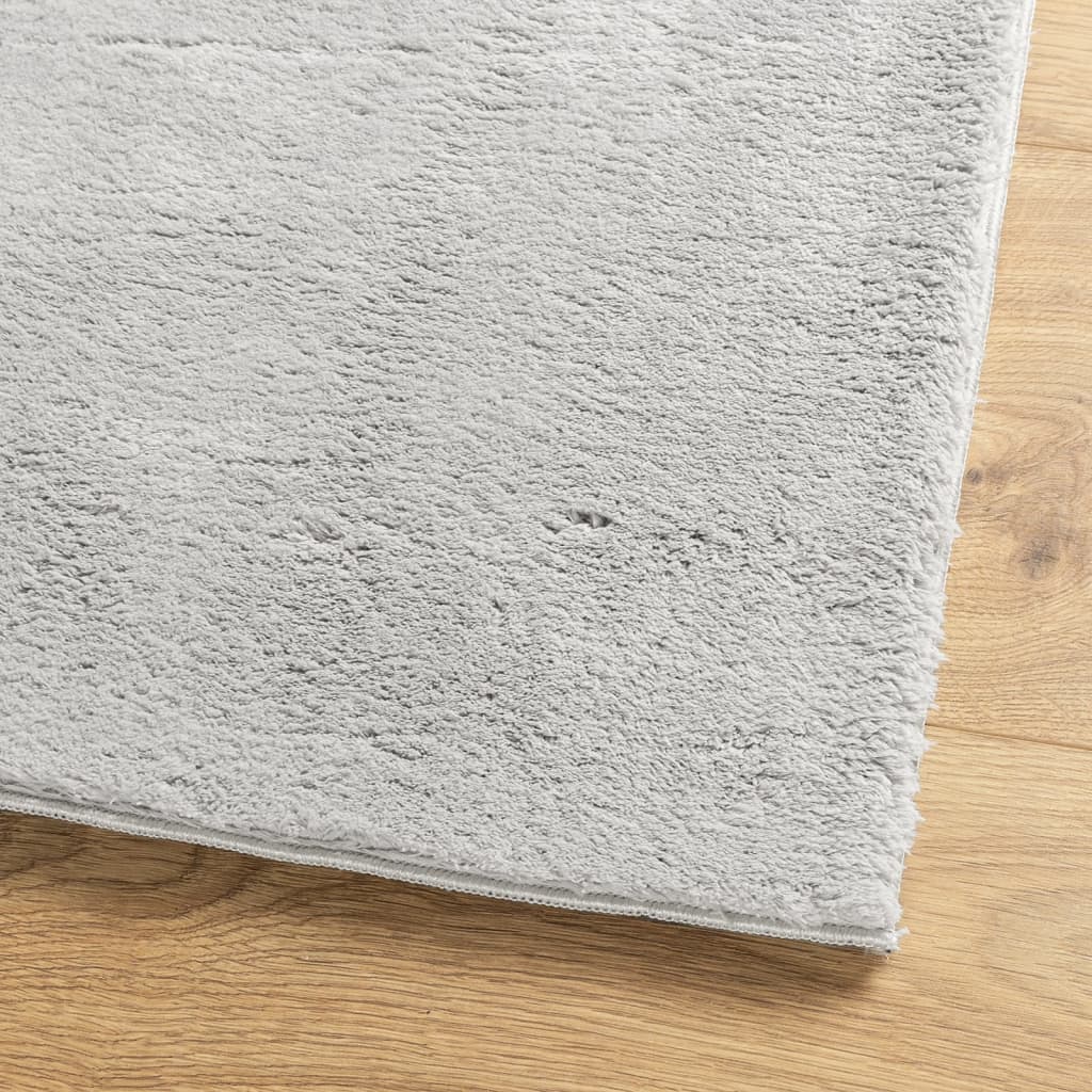 vidaXL Rug HUARTE Short Pile Soft and Washable Grey 80x150 cm