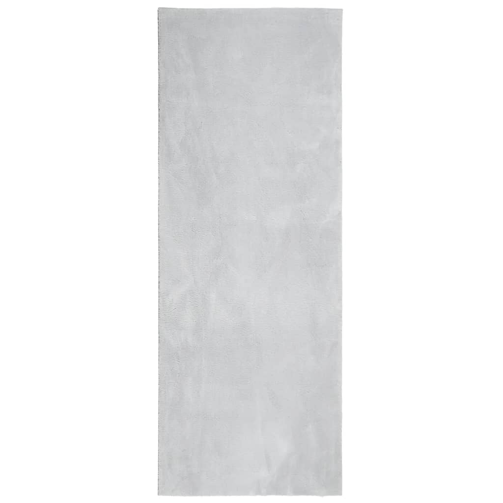 vidaXL Rug HUARTE Short Pile Soft and Washable Grey 80x200 cm