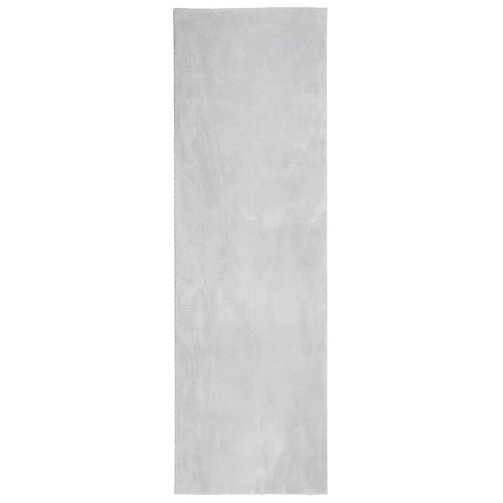 vidaXL Rug HUARTE Short Pile Soft and Washable Grey 80x250 cm