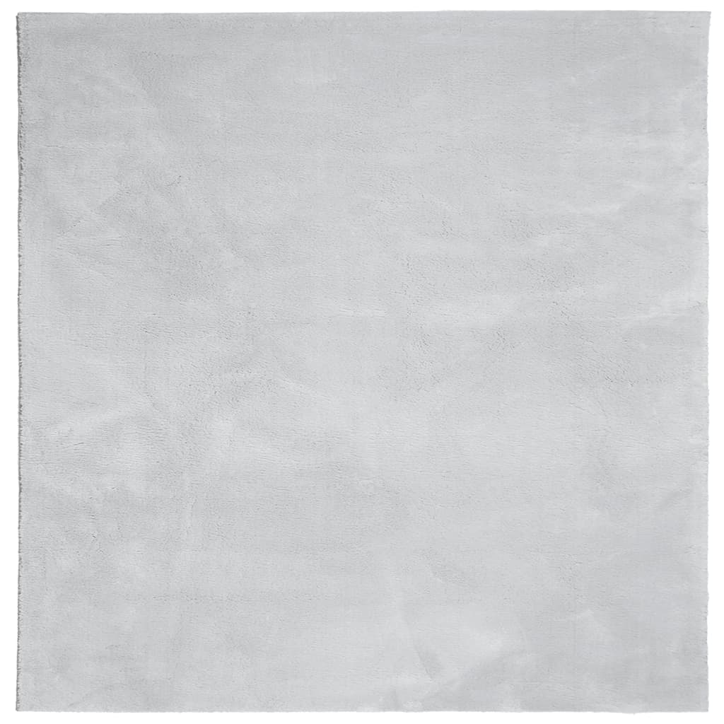 vidaXL Rug HUARTE Short Pile Soft and Washable Grey 160x160 cm