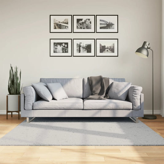 vidaXL Rug HUARTE Short Pile Soft and Washable Grey 160x160 cm
