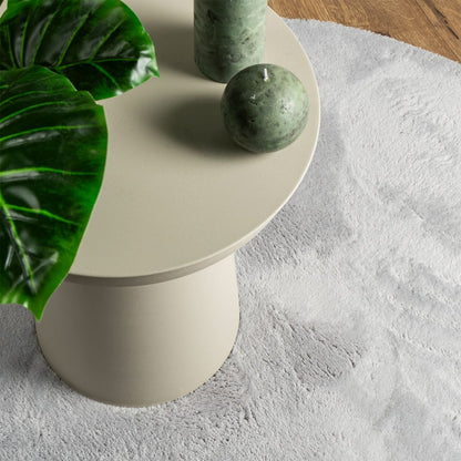 vidaXL Rug HUARTE Short Pile Soft and Washable Grey Ø 160 cm