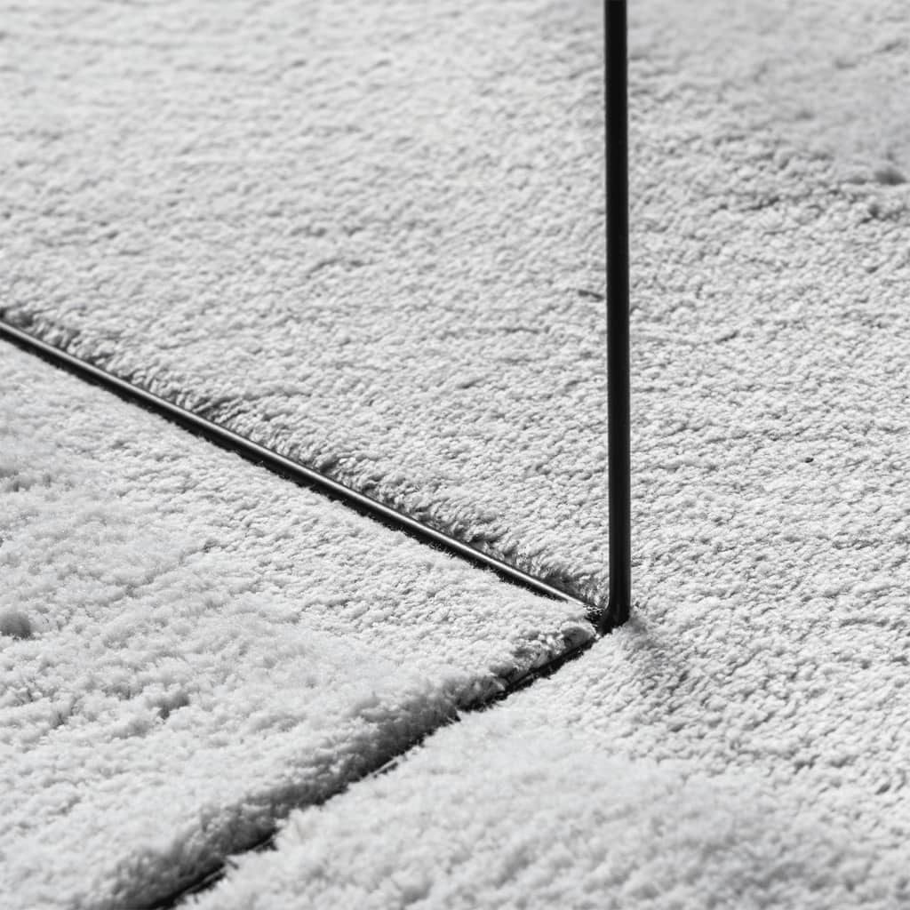 vidaXL Rug HUARTE Short Pile Soft and Washable Grey Ø 160 cm