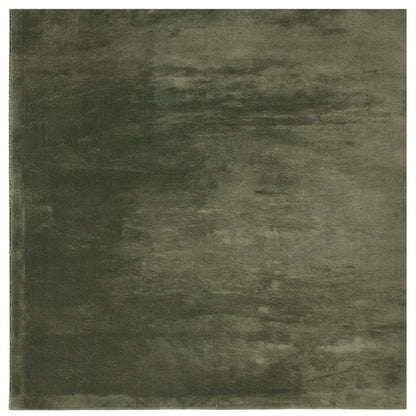vidaXL Rug HUARTE Short Pile Soft and Washable Forest Green 120x120 cm