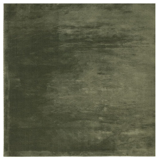 vidaXL Rug HUARTE Short Pile Soft and Washable Forest Green 120x120 cm