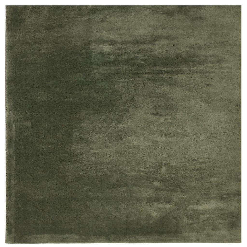 vidaXL Rug HUARTE Short Pile Soft and Washable Forest Green 120x120 cm