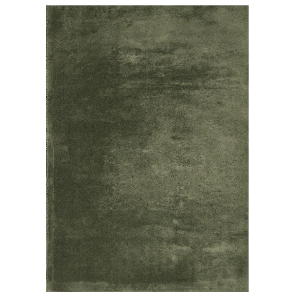 vidaXL Rug HUARTE Short Pile Soft and Washable Forest Green 120x170 cm