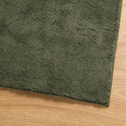 vidaXL Rug HUARTE Short Pile Soft and Washable Forest Green 120x170 cm