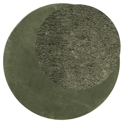 vidaXL Rug HUARTE Short Pile Soft and Washable Forest Green Ø 80 cm