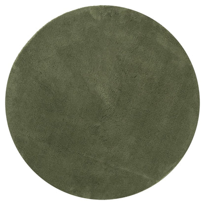 vidaXL Rug HUARTE Short Pile Soft and Washable Forest Green Ø 120 cm