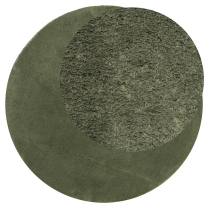 vidaXL Rug HUARTE Short Pile Soft and Washable Forest Green Ø 200 cm