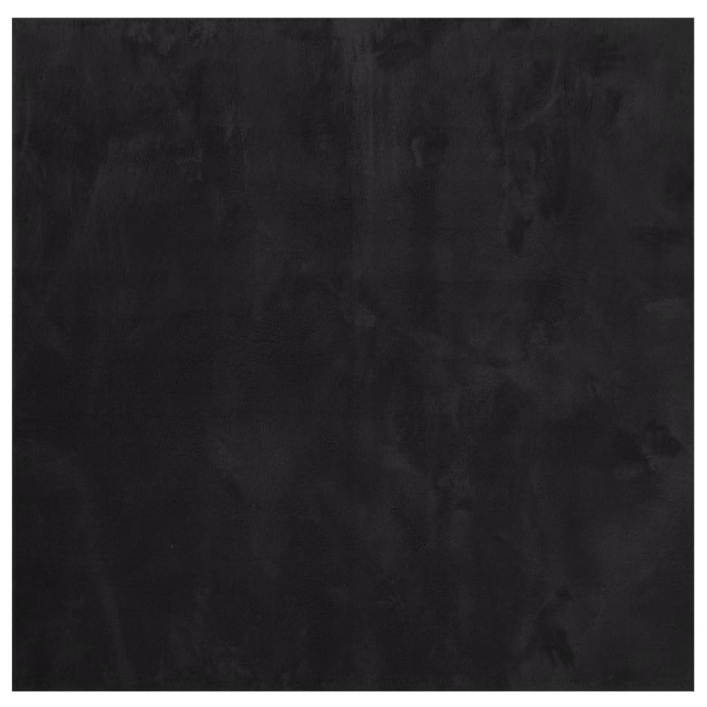 vidaXL Rug HUARTE Short Pile Soft and Washable Black 200x200 cm