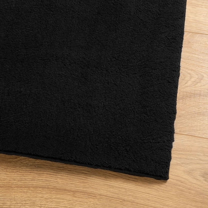vidaXL Rug HUARTE Short Pile Soft and Washable Black 200x200 cm