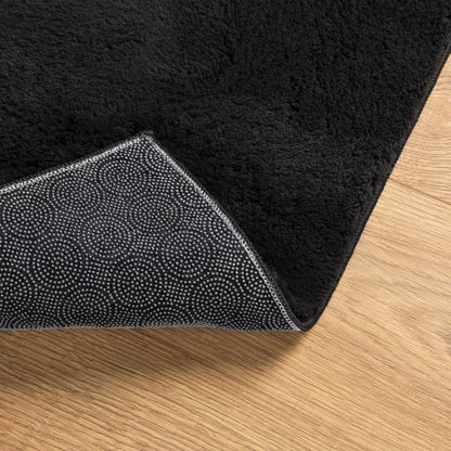 vidaXL Rug HUARTE Short Pile Soft and Washable Black 200x200 cm