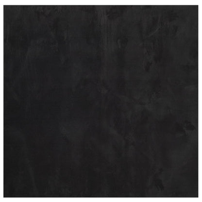 vidaXL Rug HUARTE Short Pile Soft and Washable Black 240x240 cm