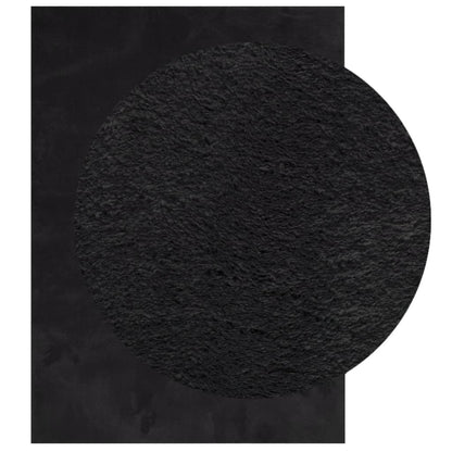 vidaXL Rug HUARTE Short Pile Soft and Washable Black 240x340 cm