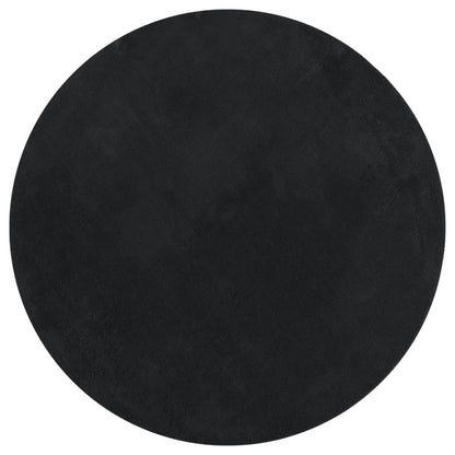 vidaXL Rug HUARTE Short Pile Soft and Washable Black Ø 100 cm