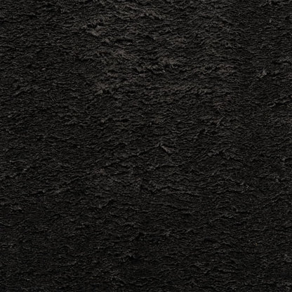 vidaXL Rug HUARTE Short Pile Soft and Washable Black Ø 100 cm