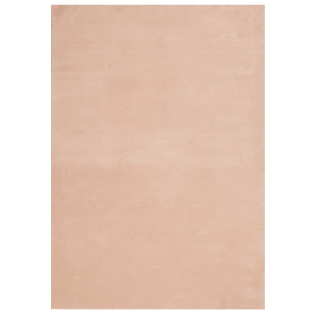 vidaXL Rug HUARTE Short Pile Soft and Washable Blush 160x230 cm