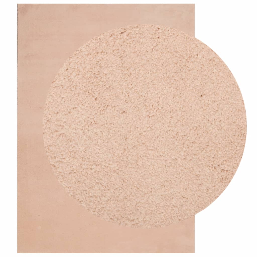 vidaXL Rug HUARTE Short Pile Soft and Washable Blush 200x280 cm