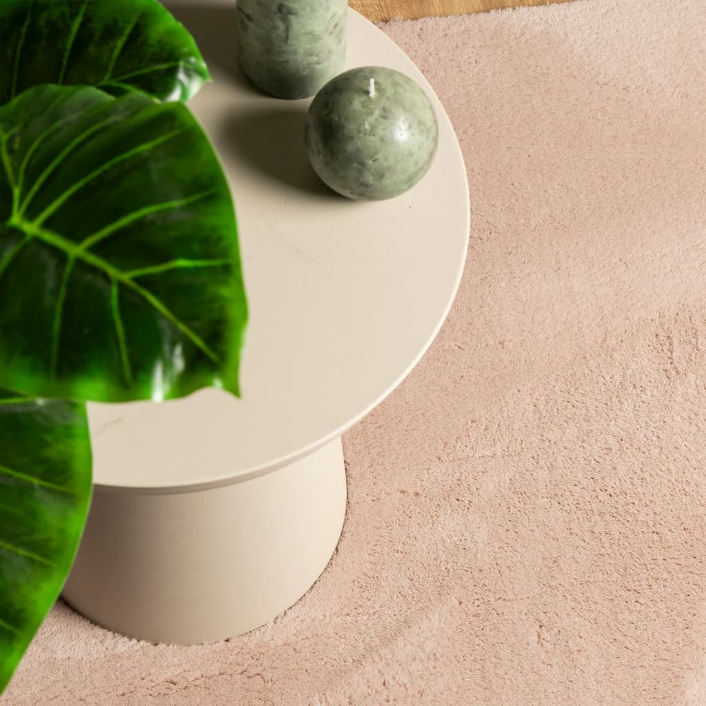 vidaXL Rug HUARTE Short Pile Soft and Washable Blush 200x280 cm