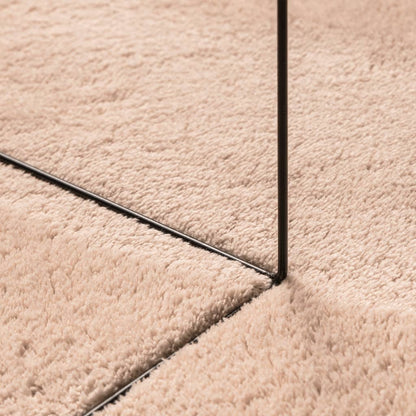 vidaXL Rug HUARTE Short Pile Soft and Washable Blush 200x280 cm