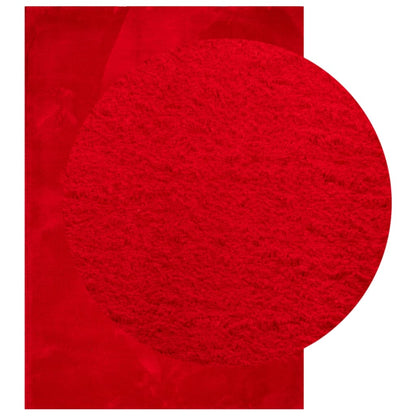 vidaXL Rug HUARTE Short Pile Soft and Washable Red 160x230 cm