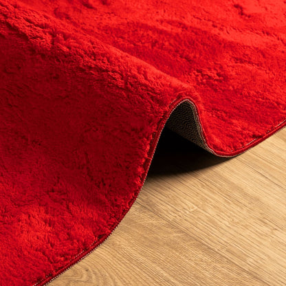 vidaXL Rug HUARTE Short Pile Soft and Washable Red 160x230 cm