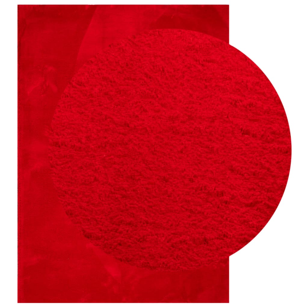 vidaXL Rug HUARTE Short Pile Soft and Washable Red 200x280 cm