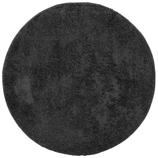 vidaXL Shaggy Rug PAMPLONA High Pile Modern Anthracite Ø 80 cm