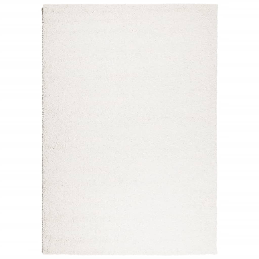 vidaXL Shaggy Rug PAMPLONA High Pile Modern Cream 120x170 cm