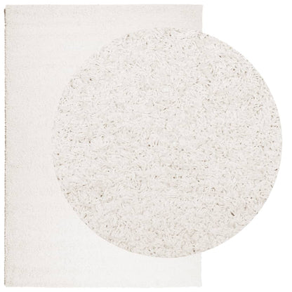 vidaXL Shaggy Rug PAMPLONA High Pile Modern Cream 120x170 cm