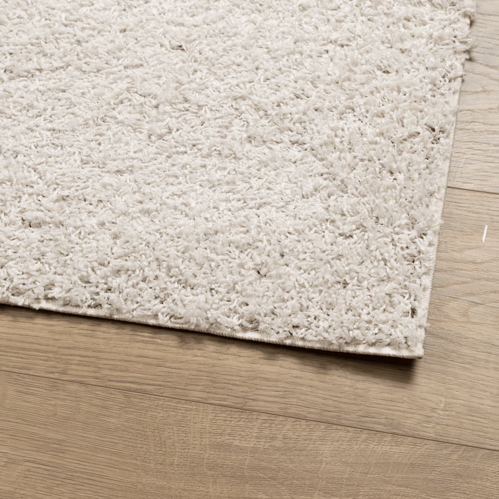 vidaXL Shaggy Rug PAMPLONA High Pile Modern Cream 120x170 cm