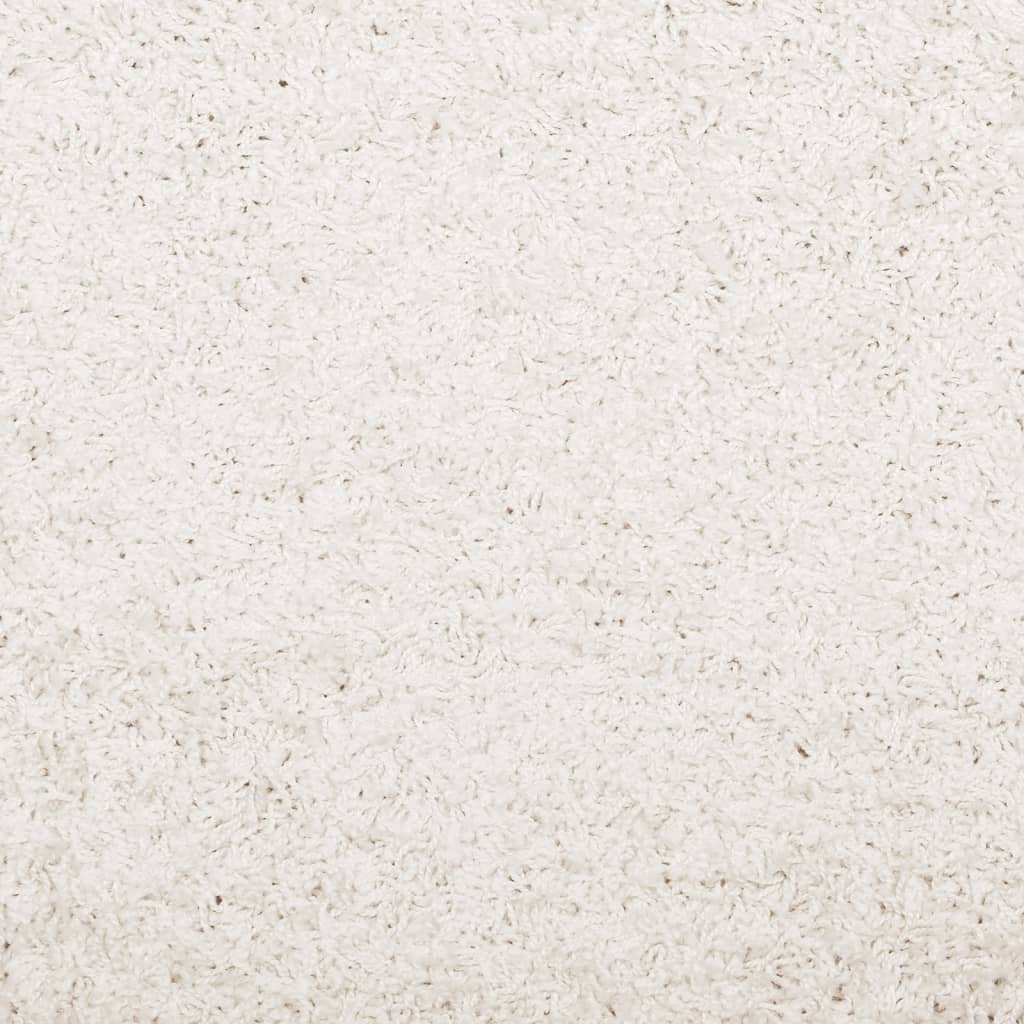 vidaXL Shaggy Rug PAMPLONA High Pile Modern Cream 140x200 cm