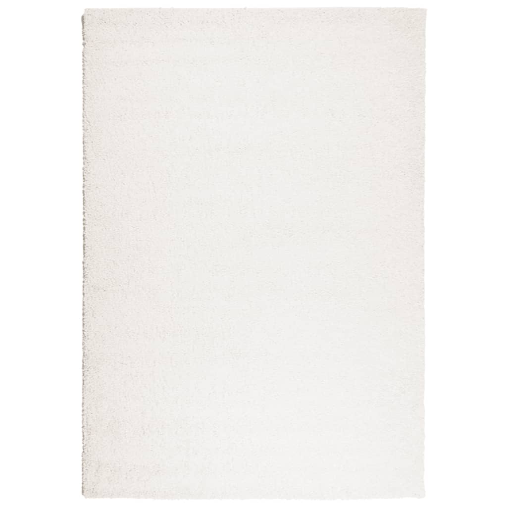 vidaXL Shaggy Rug PAMPLONA High Pile Modern Cream 160x230 cm